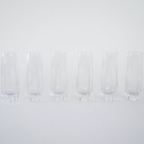 Set of six glasses, Italian design, 1960s, made in Italy
