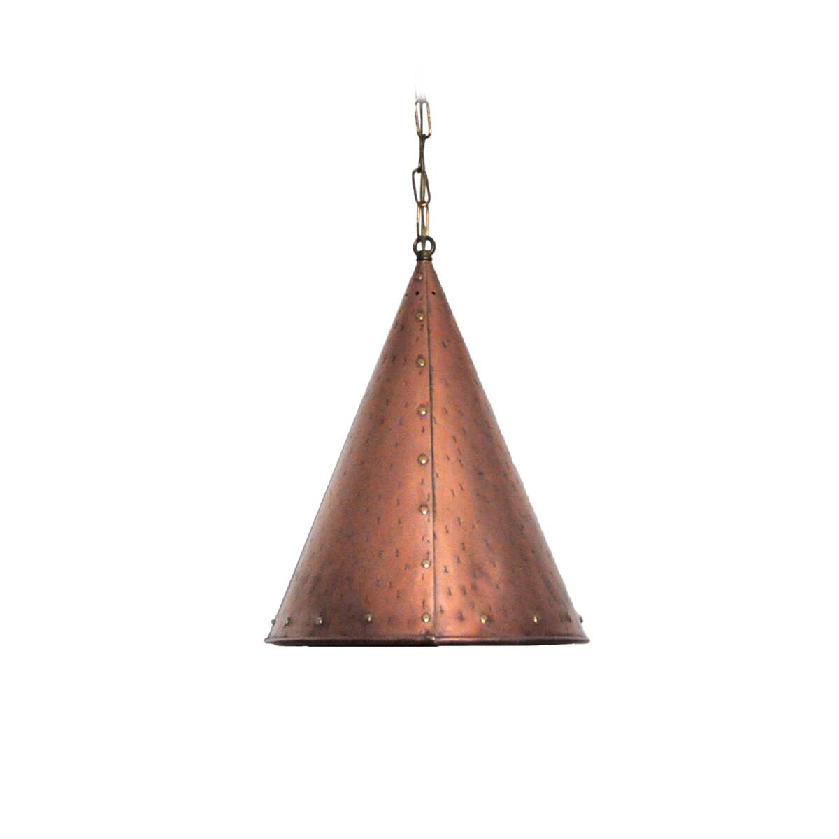 Cone shaped handmade pendant from Denmark, 1970s