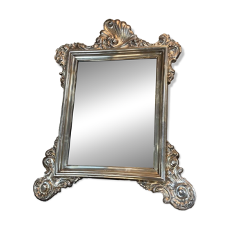 Silver Table Mirror on a Wooden Core, Venice, Circa 1750