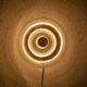 Glass wall lamp from the 60s/70s Glashütte Limburg