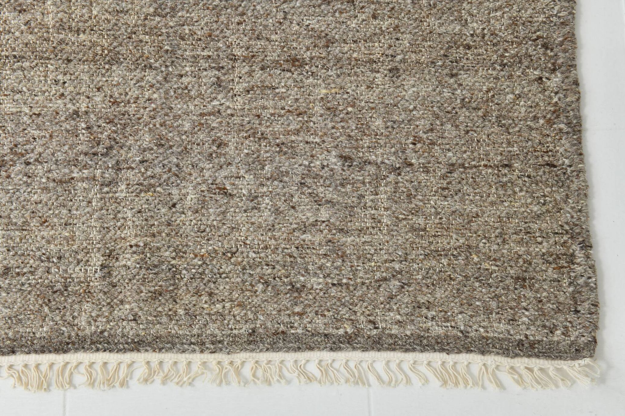 Tapis Kilim turc vintage marron uni 8x10, 255x322 cm