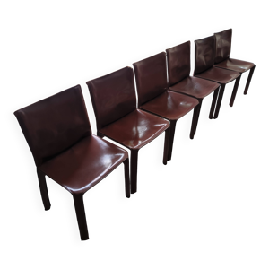 Chaise cuir vintage