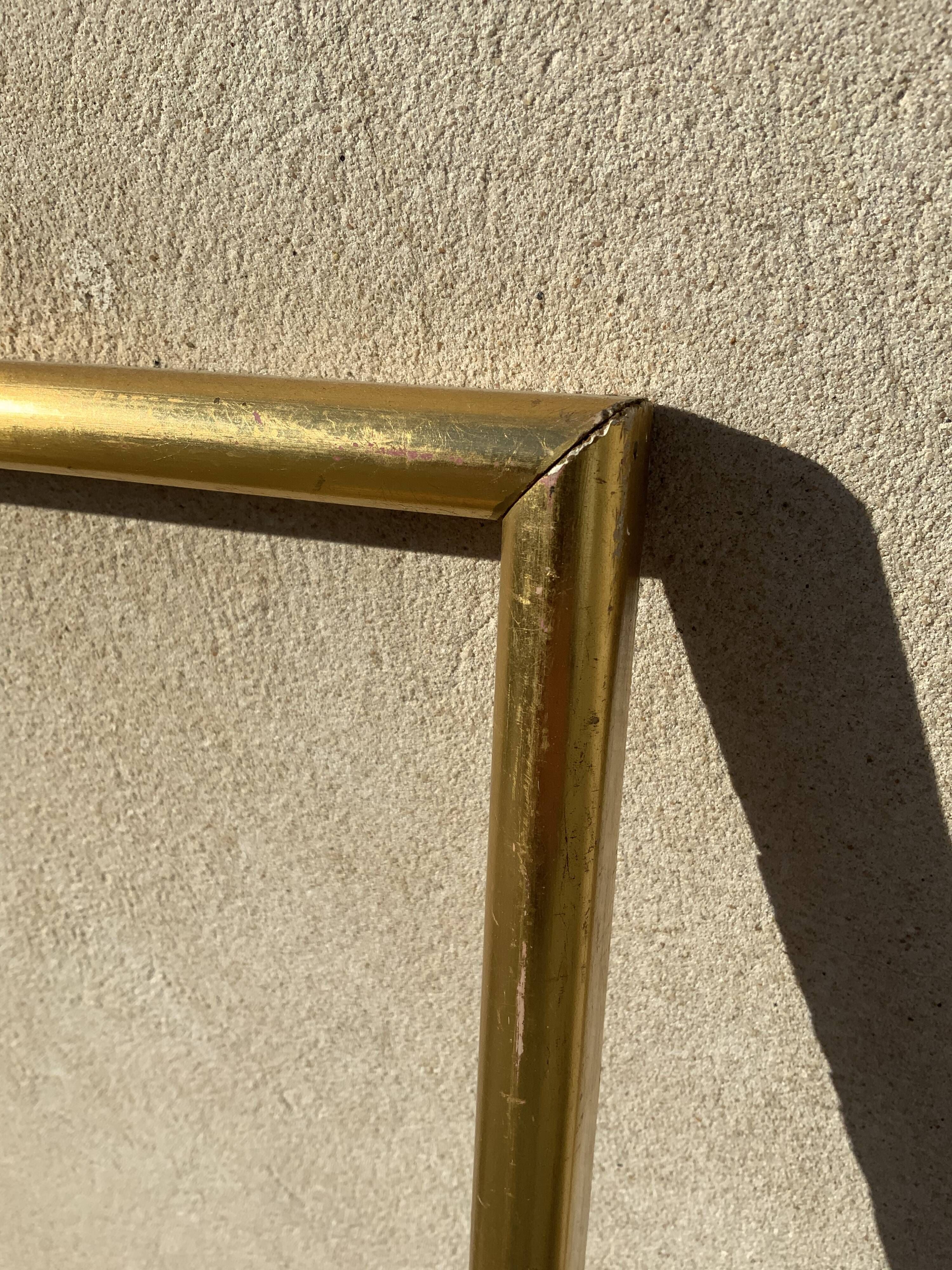 Old gilded wooden frame gilded with 19th century gold leaf