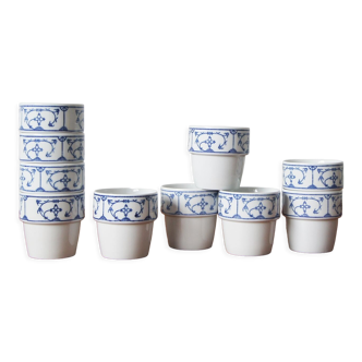 Blue mugs from Saks Jäger Eisenberg, 1970s