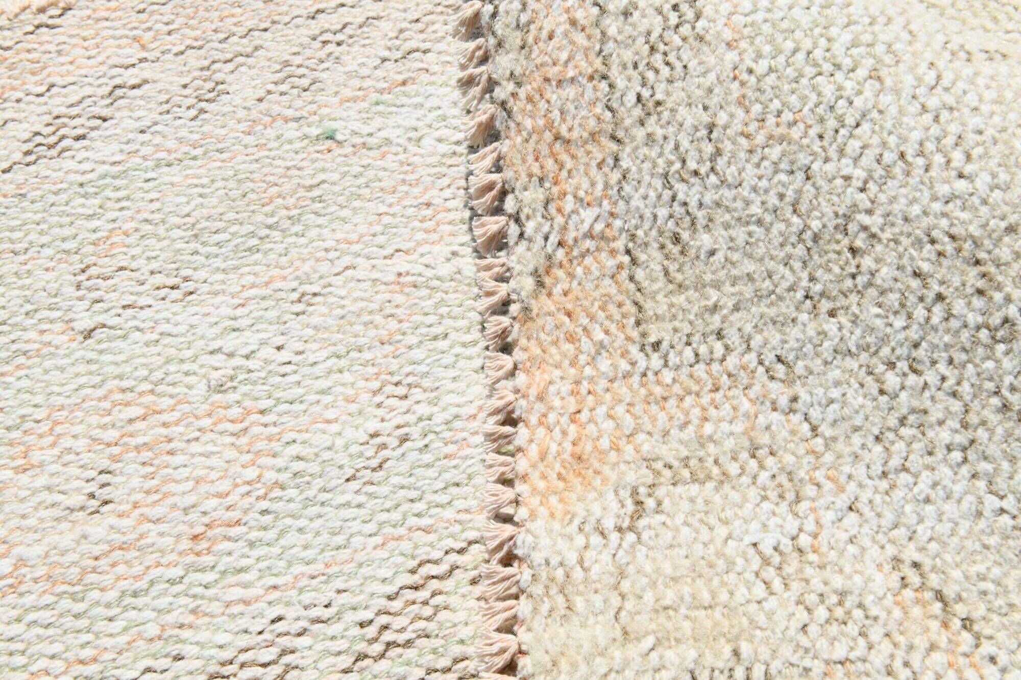 Pale Blush Vintage Area Rug, 182x304 Cm Faded Wool Carpet, 182x304 Cm