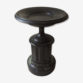 Black marble candlestick.