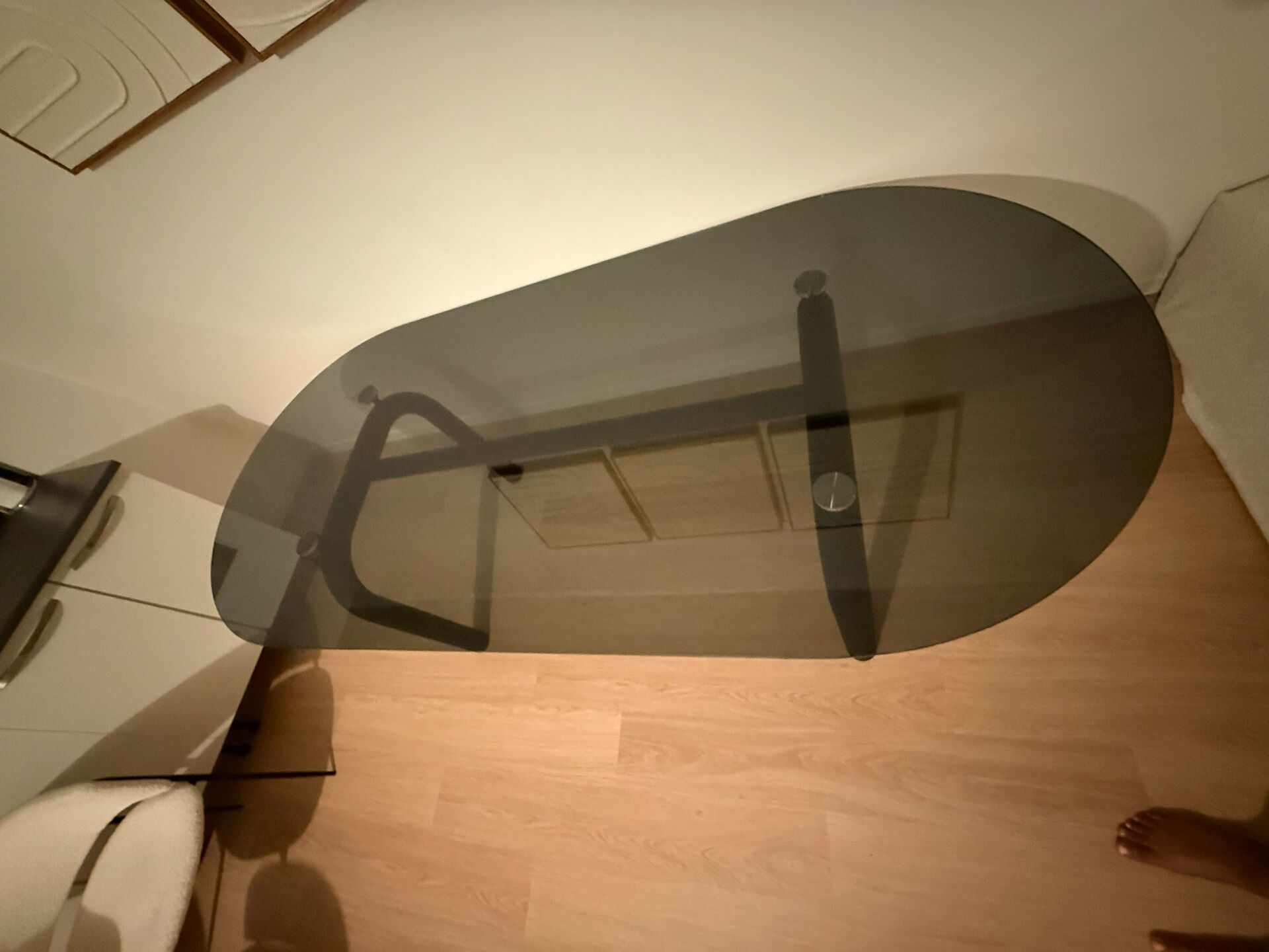 Table en verre