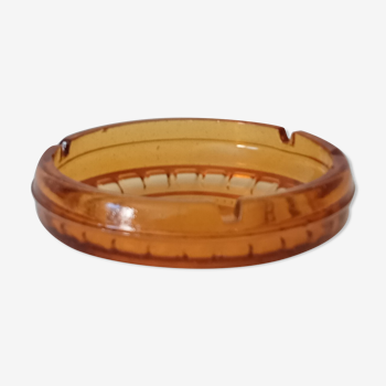 Vintage amber ashtray 60-70s