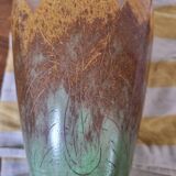 Charles Schneider - Vase "Sorrel Leaves" - signed with berlingot - 1920