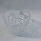 Set 4 cups coffee clear glass chiseled vintage