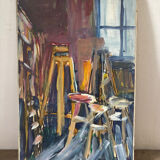 Painter's studio signed 1989