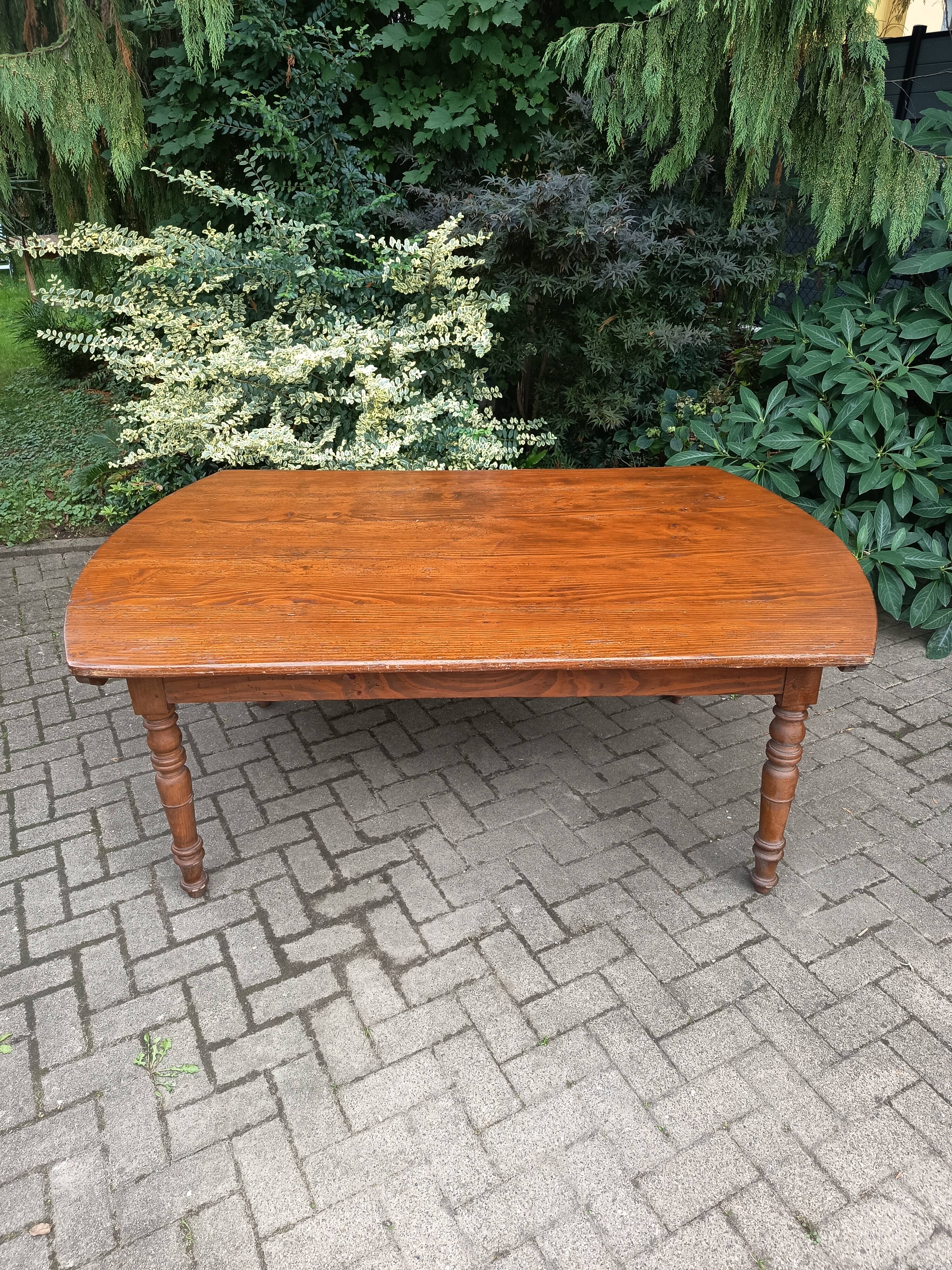 Large farmhouse table, 19th century