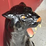 Black panther in terracotta, Italy 1970