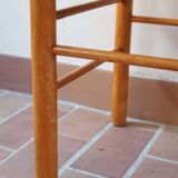 Pair of rustic straw chairs