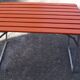 Table of camping vintage metal and wood folding indoor outdoor