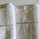 Linen old days embroidered linen sheet