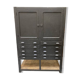Meuble de métier en bois noir