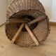 Tabouret tressé naturel osier