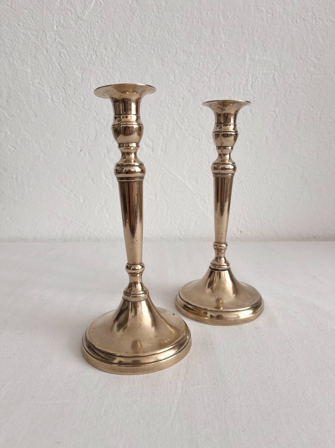 Antique candlesticks candlesticks baluster in brass copper