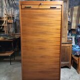 Scandinavian teak curtain cabinet