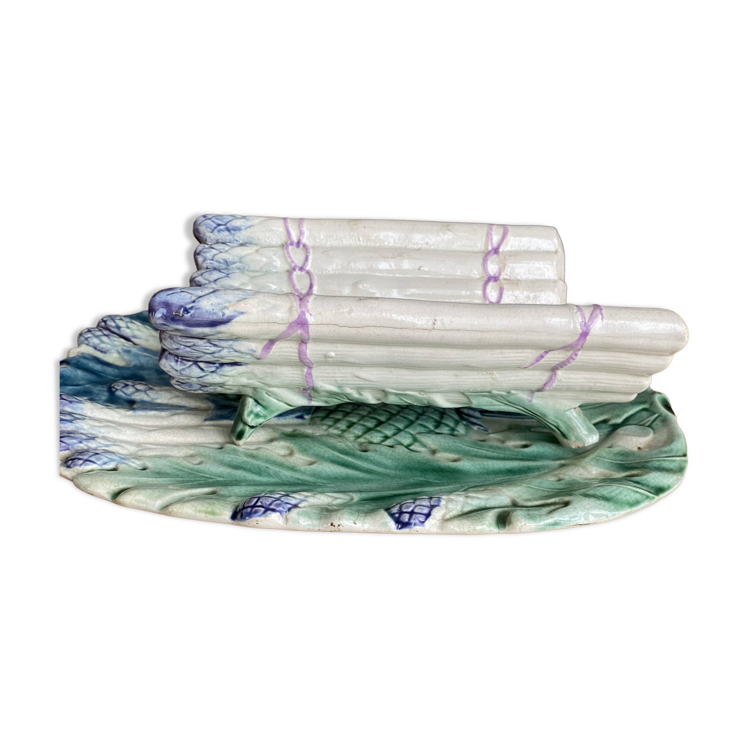 Asparagus dish with drainer