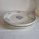 6 Flat Plates in earthenware Moulin des Loups & Hamage model Lucien