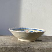 Quimper ceramic hanging collector's salad bowl