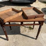 Oak desk with 2 drawers, 97 x 58 cm