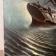 Marine, modern school, oil on canvas signed Van Ingelgam 1974