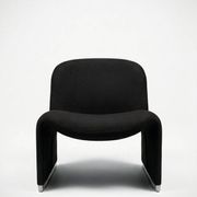 Cahuffeuse Alky noire par Giancarlo Piretti pour Castelli, années 1960