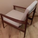 Pair of armchairs by G.Jalk for Poul Jeppesens Møbelfabrik, Denmark, 1950s