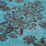 Hand-knotted oriental 1970s 200 cm x 319 cm blue carpet
