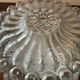 Vintage ceiling or wall light in molded glass from the 70s