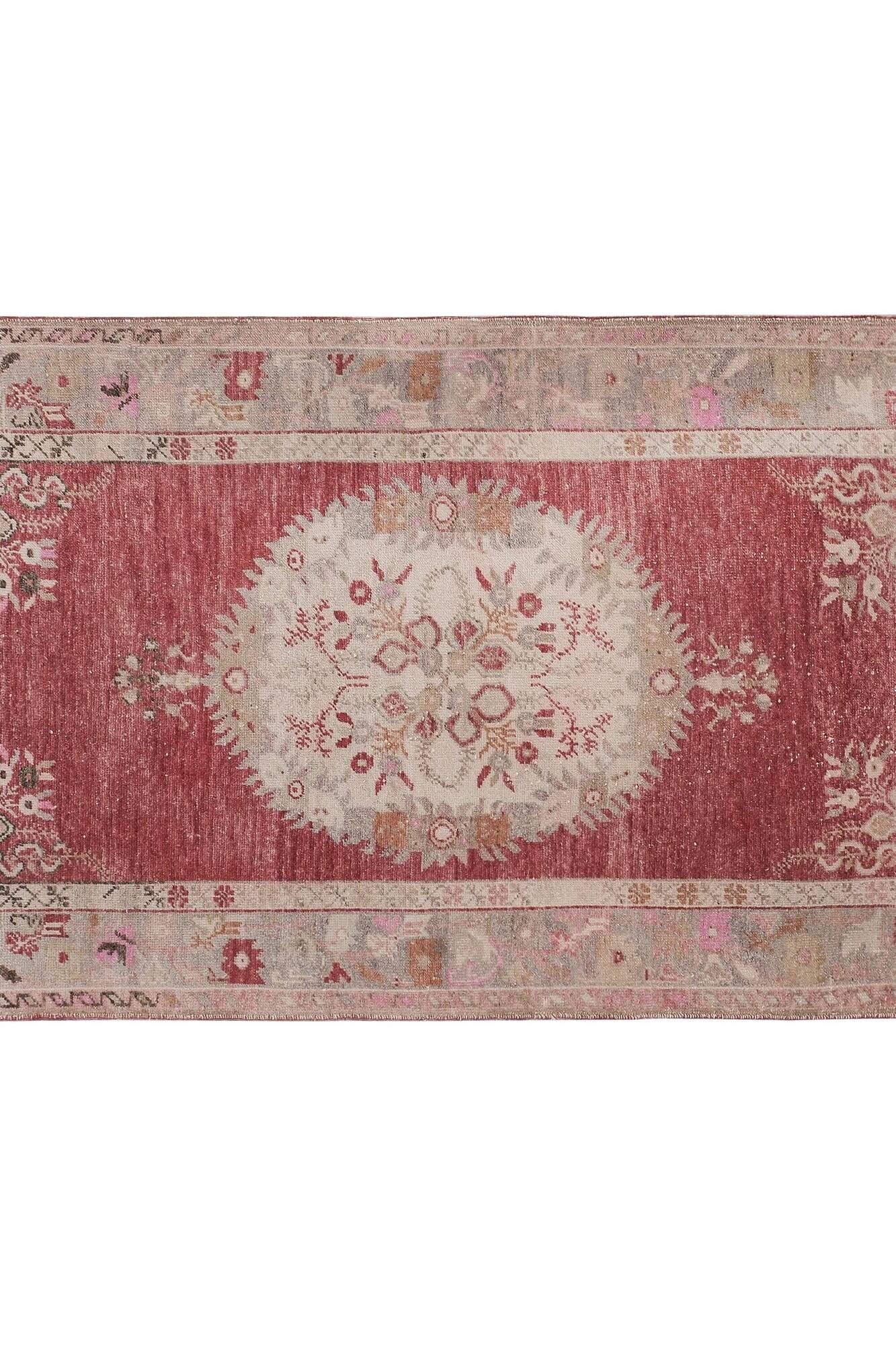 Vintage Turkish Oushak rug 113x207 cm