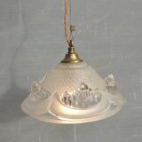 Pendant lamp glacier Ezan art deco 1930