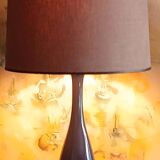 Lampe "violet blue" Philippe Capelle abat-jour d'origine, vers 1950