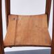 Art Nouveau wood stand planter with stone plaque