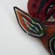 Art populaire mexicain masque diable en bois sculpté avec corne