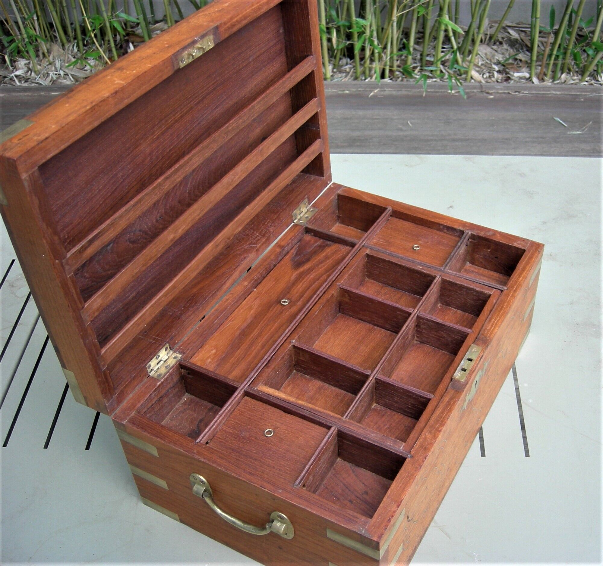 Jewelry box wooden mail box with secrecy