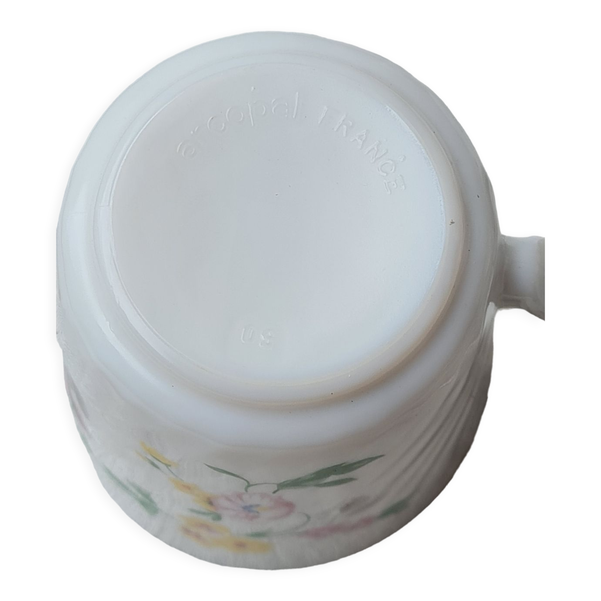 Lot De 6 Tasses à Café Arcopal, Blanc, Très Bon état - Style Rétro