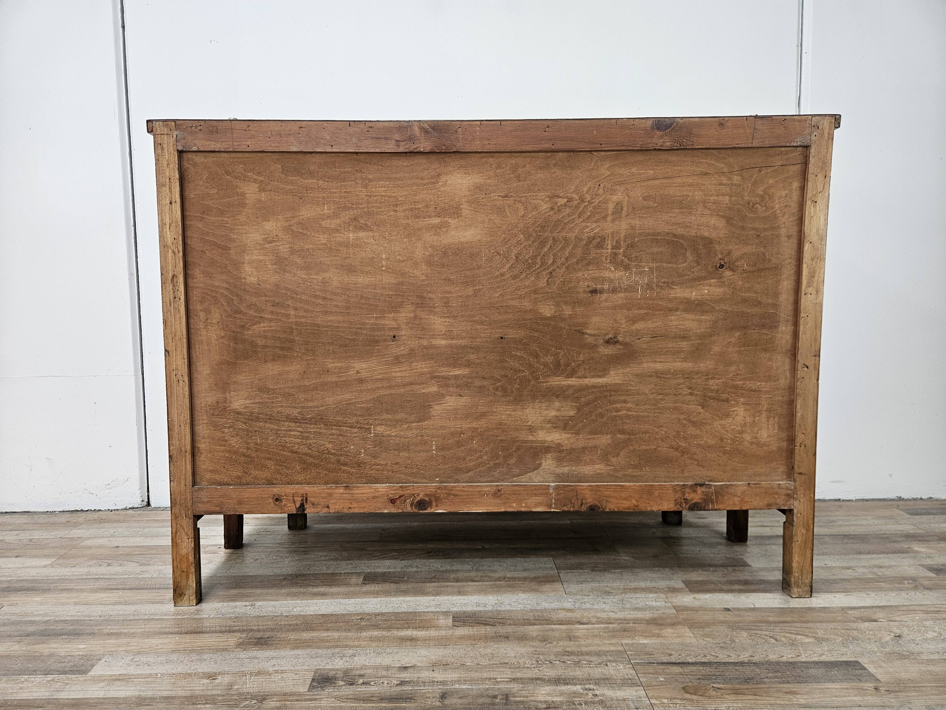 Early 20th century Art Nouveau sideboard with brass decorations