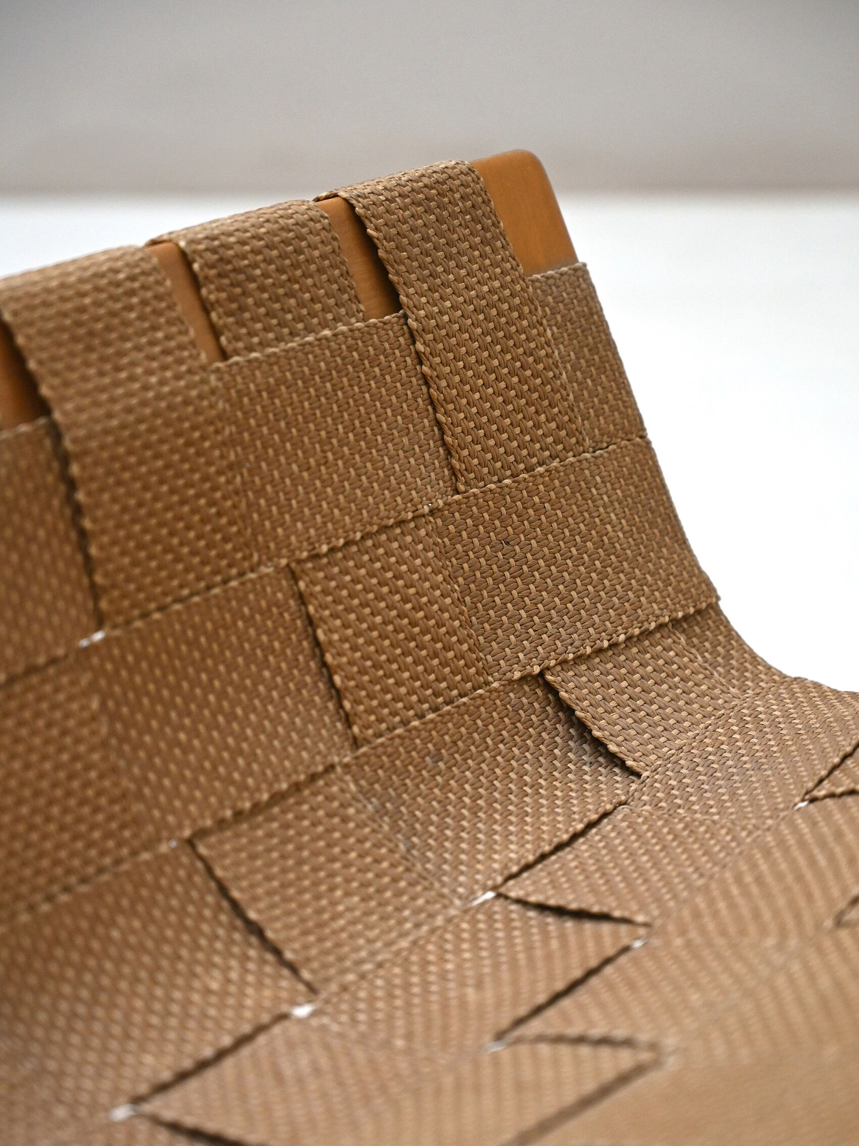 'Pernilla' armchair and footstool designed by Bruno Mathsson