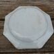 Grand plat octogonal ancien en faience de Rouen