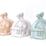 Blue couple, ceramiche chiminazzo, 1970