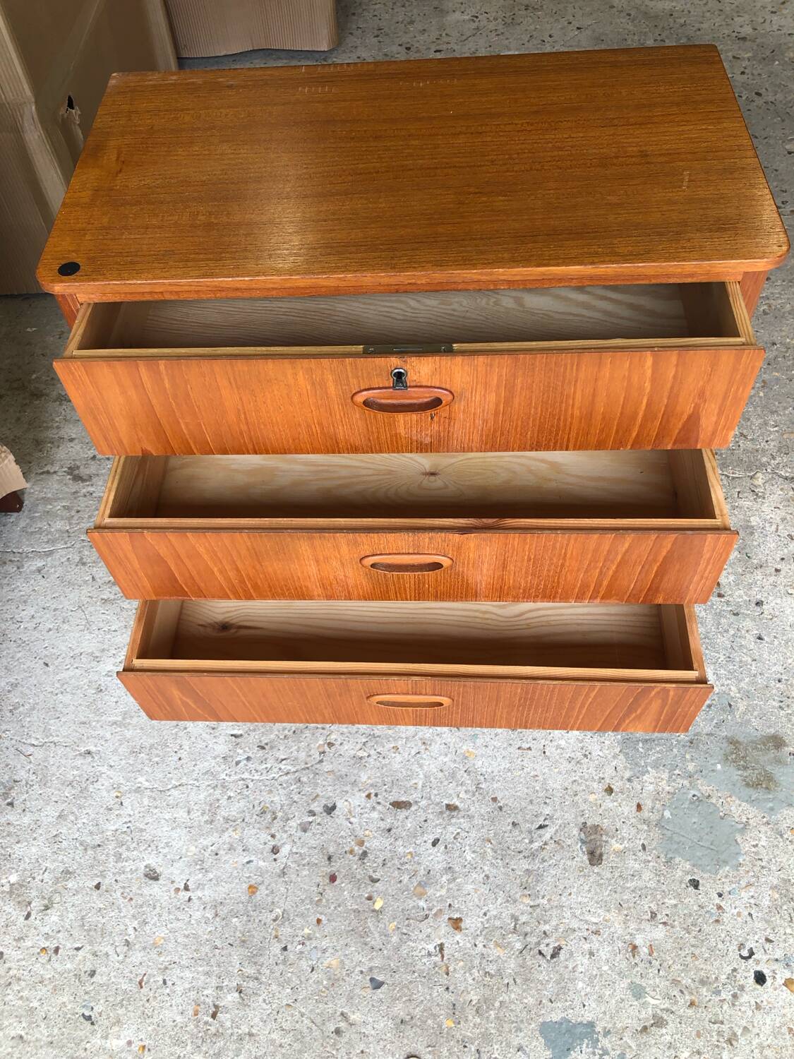 Scandinavian teak chest of drawers, Sweden, 1960