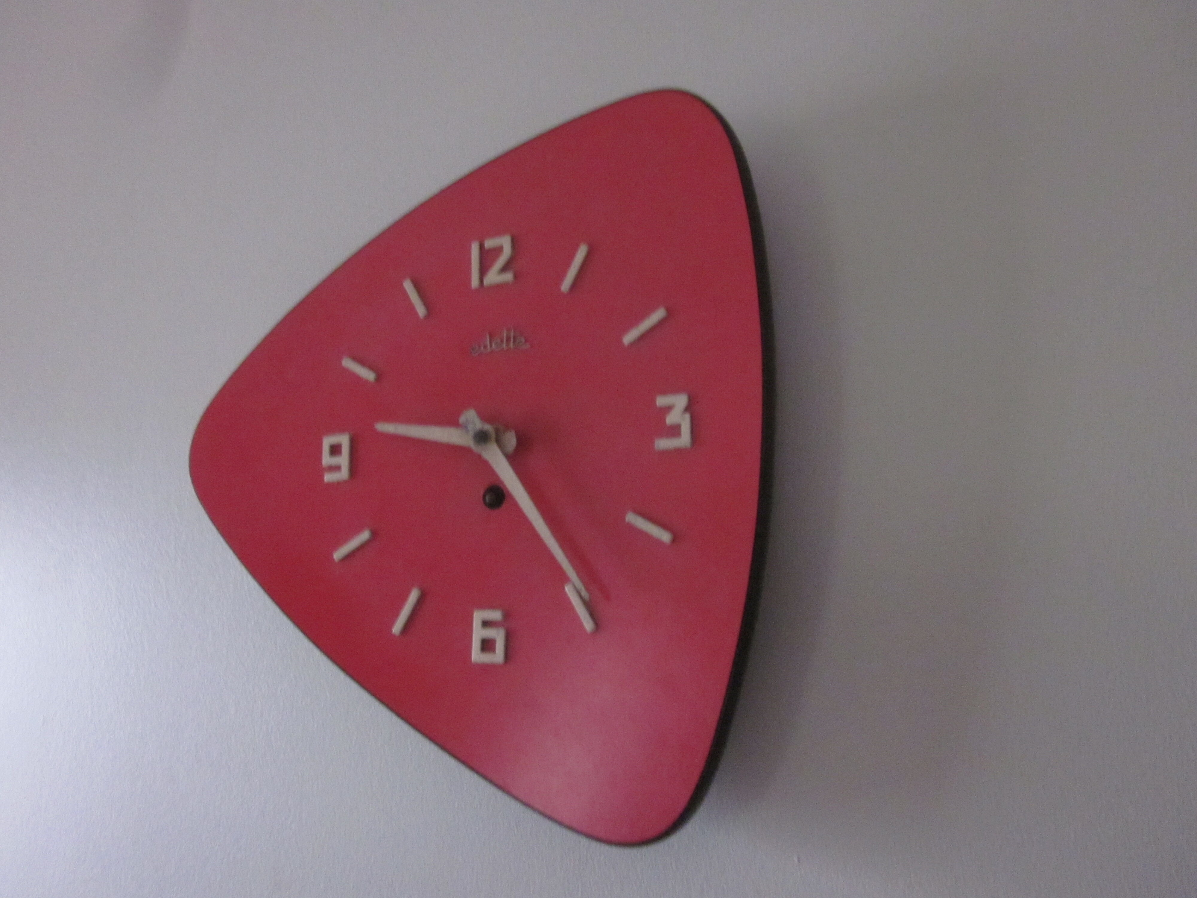 Vintage clock in formica