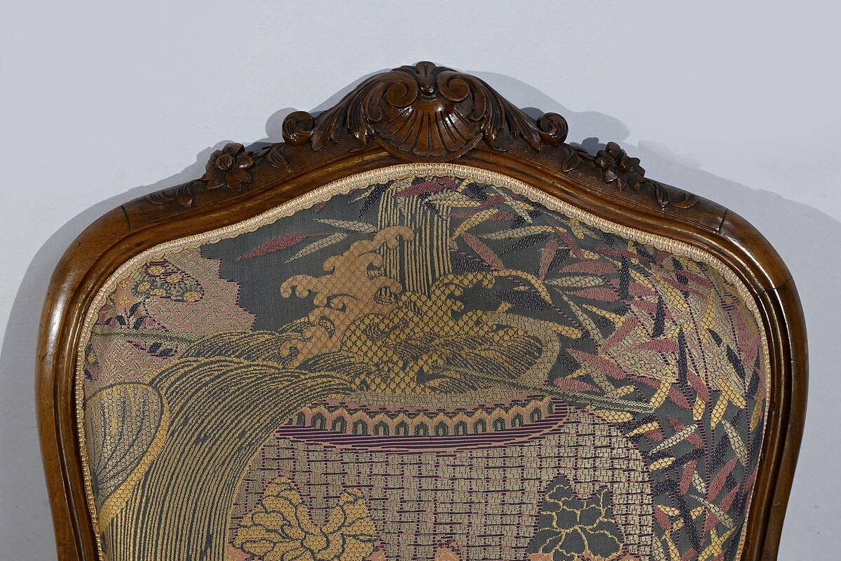 Louis XV style living room in walnut – 1920