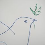 Pablo Picasso : La colombe de la Paix, Lithographie signée