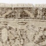 Beige Wool Tribal Carpet