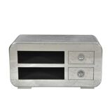 Aviator tv cabinet vintage storage display cases